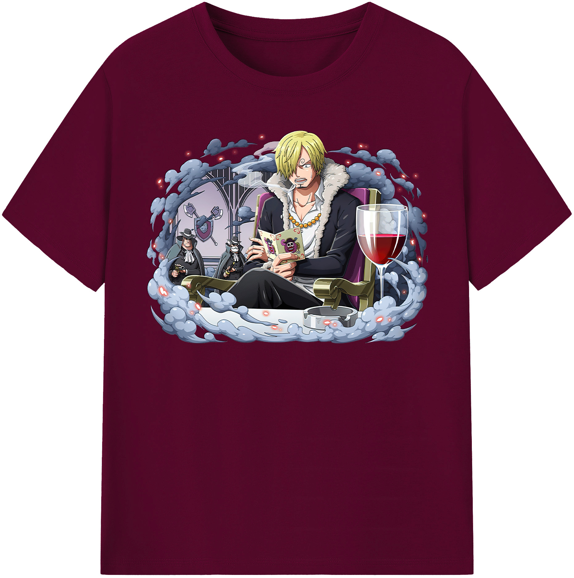 （画像用） ワンピース サンジ ONE PIECE Sanji レディースカジュアルプリントTシャツ（綿100％）